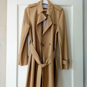 Caramel Wool Trench Coat